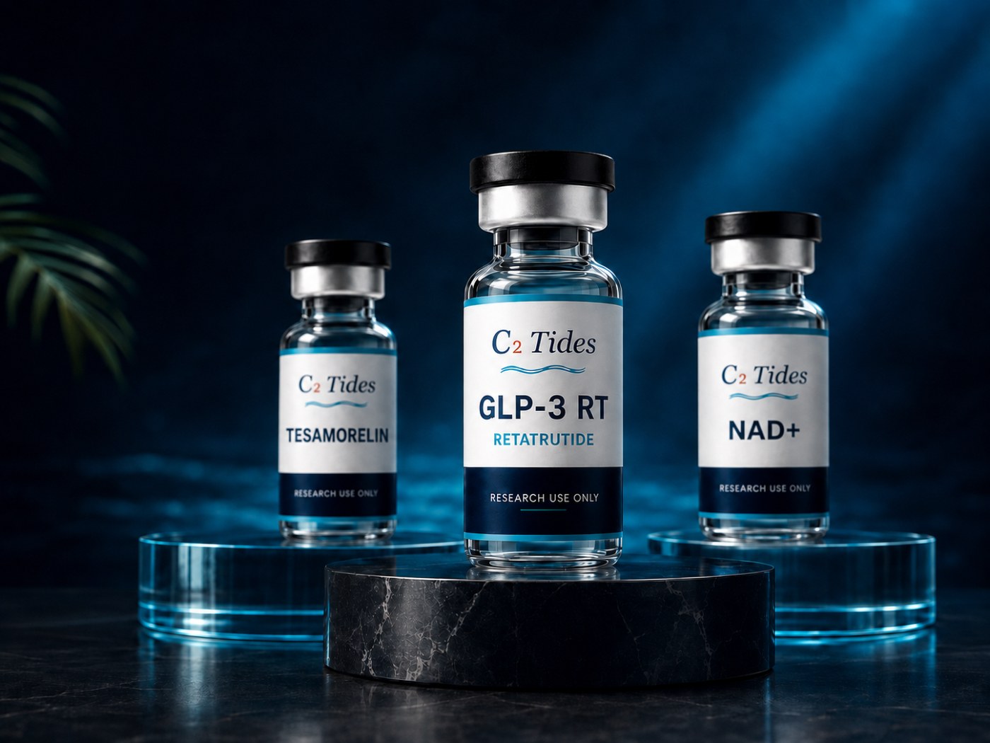 C2 Tides research compound vials